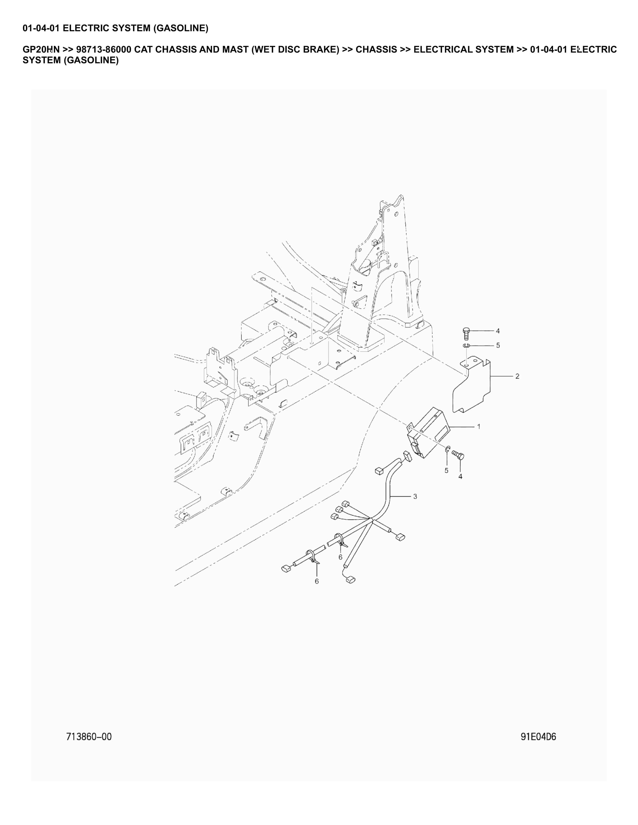 Caterpillar GP20HN Parts Manual 98713-86000