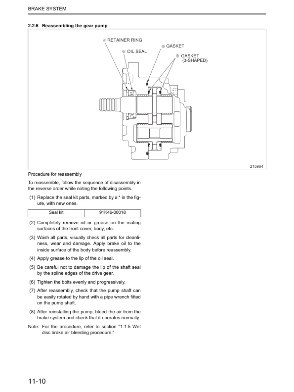 Caterpillar GP20N to GP35N, DP20N to DP35N Wet Brake System Supplement Service Manual 99719-6W110 5 Caterpillar GP20N to GP35N, DP20N to DP35N Wet Brake System Supplement Service Manual 99719-6W110-5