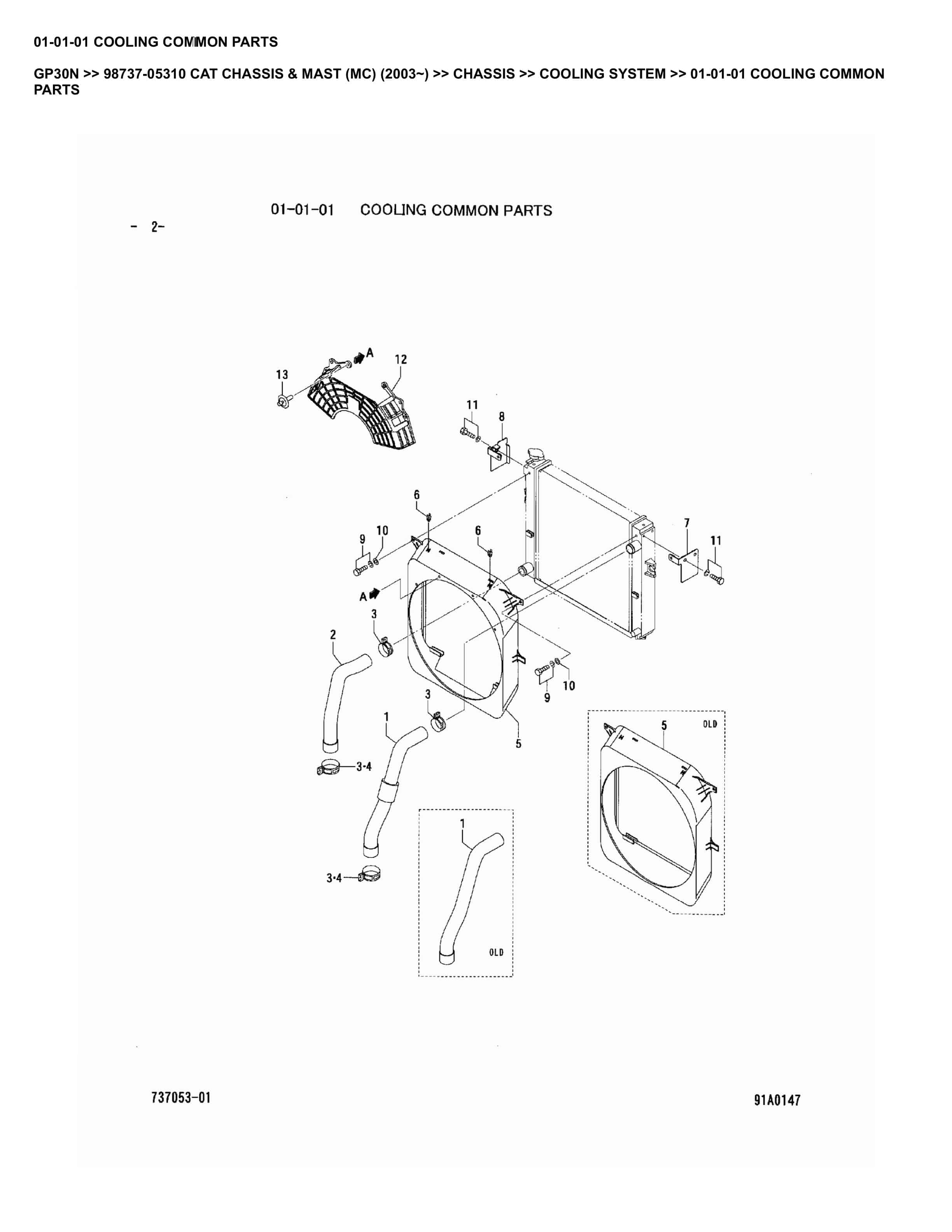 Caterpillar GP30N Parts Manual 98737-05310