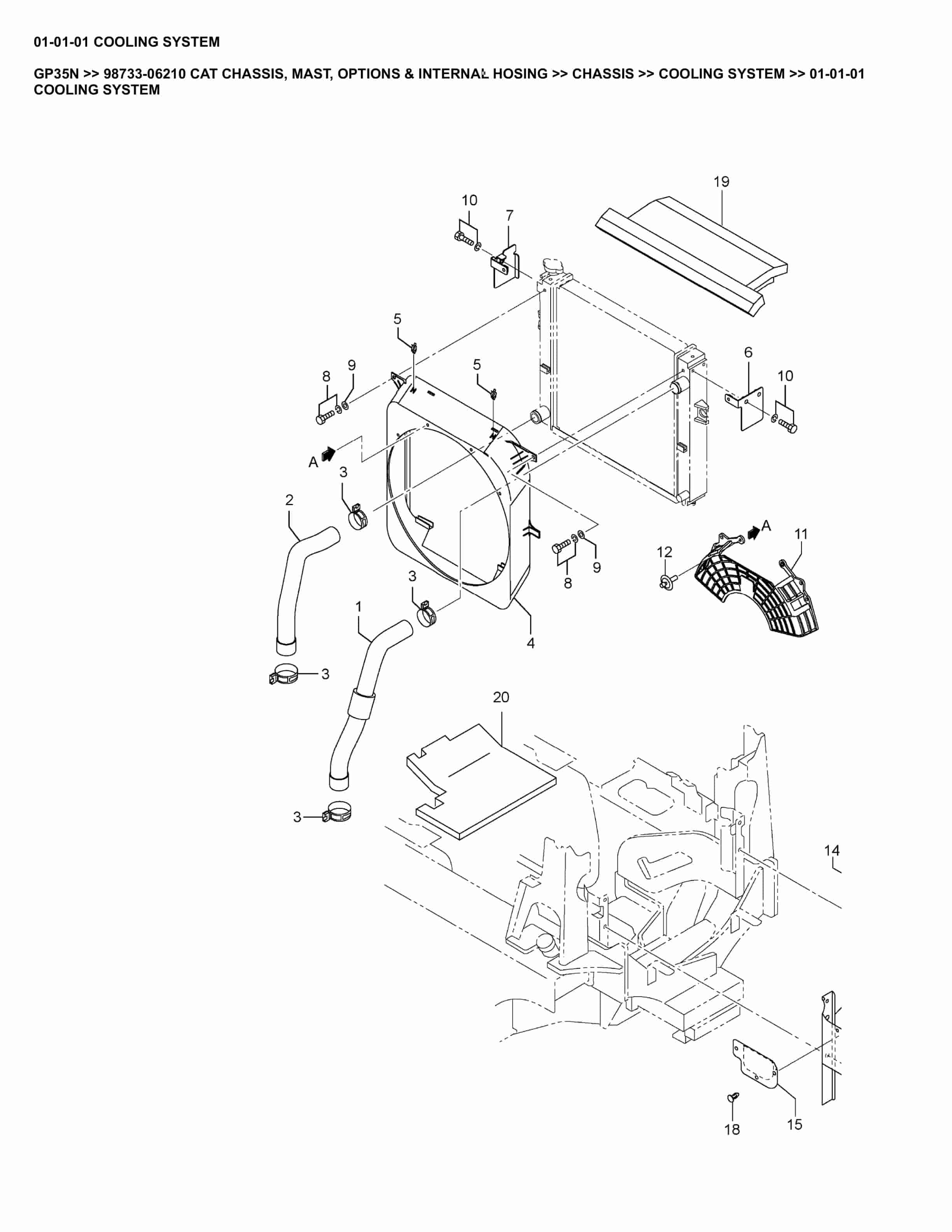 Caterpillar GP35N Parts Manual 98733-06210
