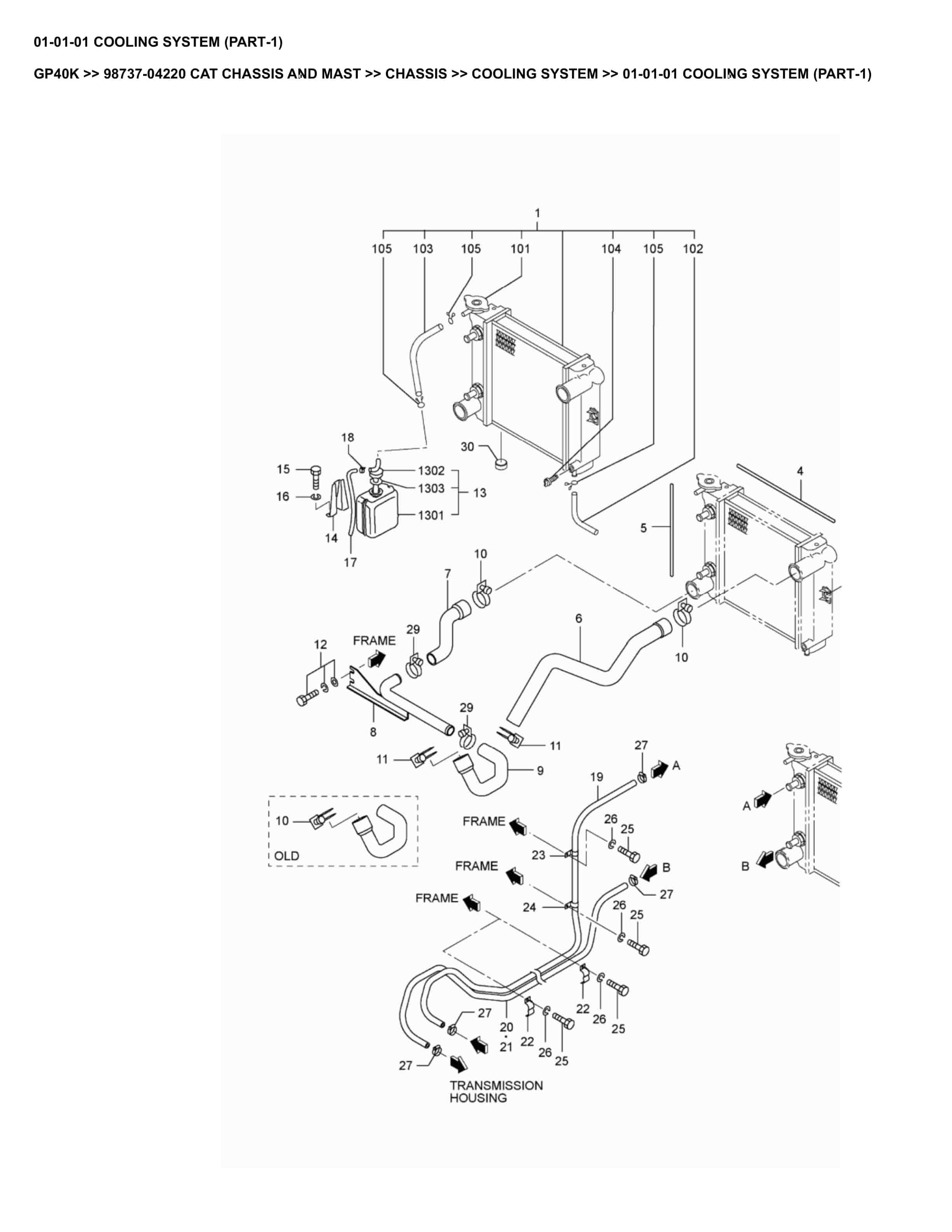 Caterpillar GP40K Parts Manual 98737-04220
