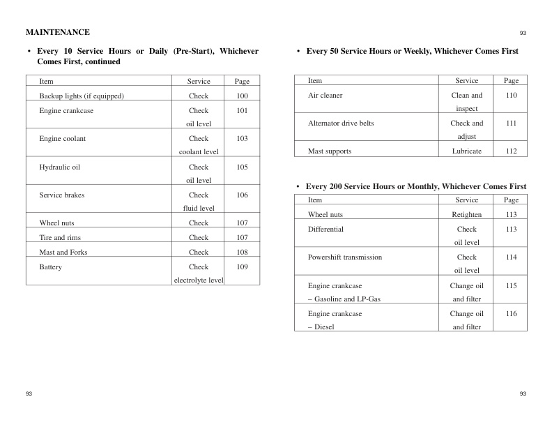 Caterpillar GP40N-55N, DP40NB-55NB Lift Truck Operation and Maintenance Manual 99730-88100 3 Caterpillar GP40N-55N, DP40NB-55NB Lift Truck Operation and Maintenance Manual 99730-88100-3