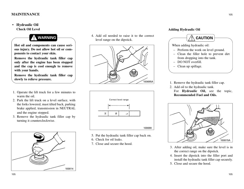 Caterpillar GP40N-55N, DP40NB-55NB Lift Truck Operation and Maintenance Manual 99730-88100 4 Caterpillar GP40N-55N, DP40NB-55NB Lift Truck Operation and Maintenance Manual 99730-88100-4