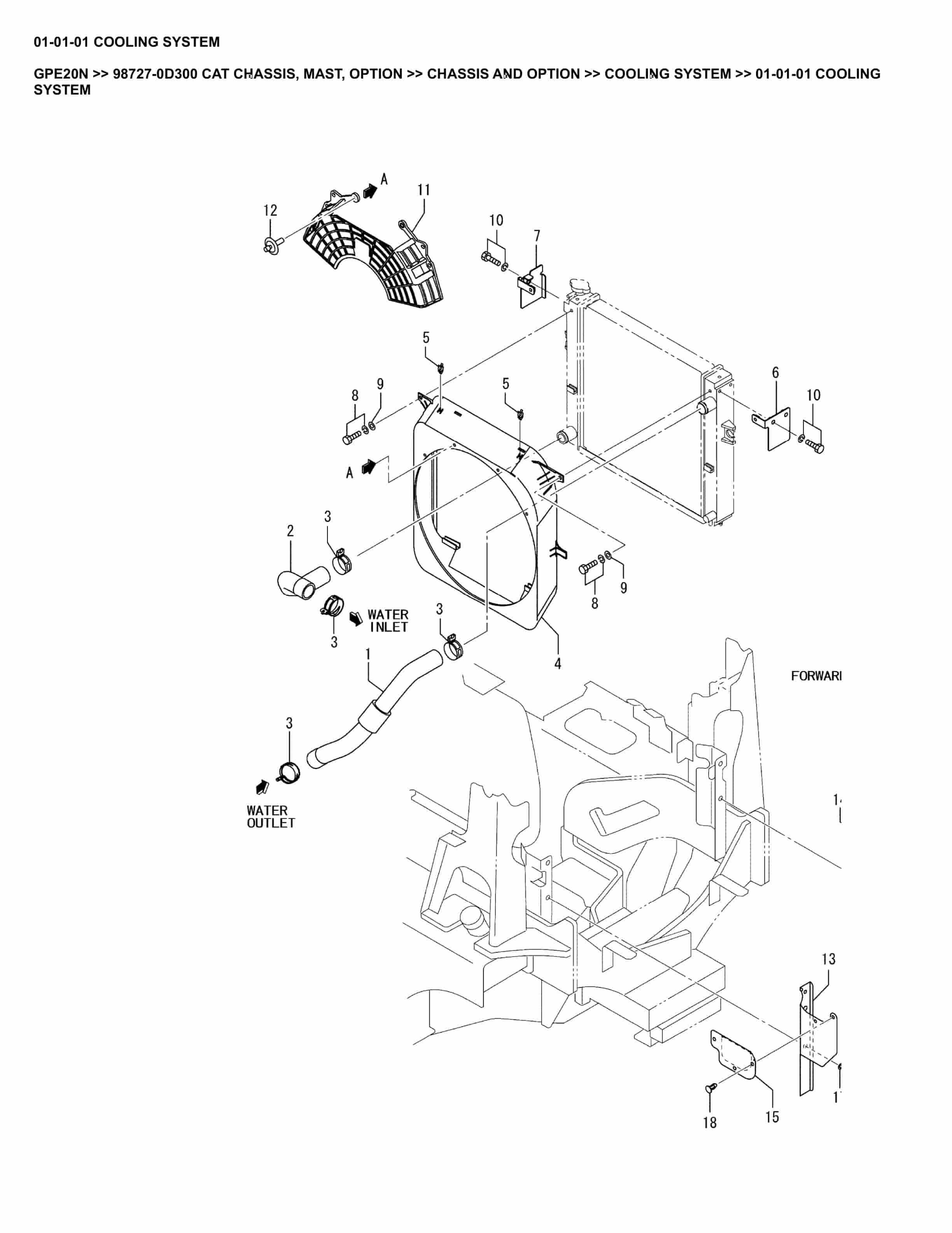 Caterpillar GPE20N Parts Manual 98727-0D300