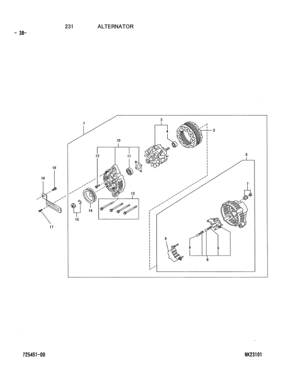 Caterpillar K21, K25 Gasonline Engine Parts Manual 98725-45100 5 Caterpillar K21, K25 Gasonline Engine Parts Manual 98725-45100-5