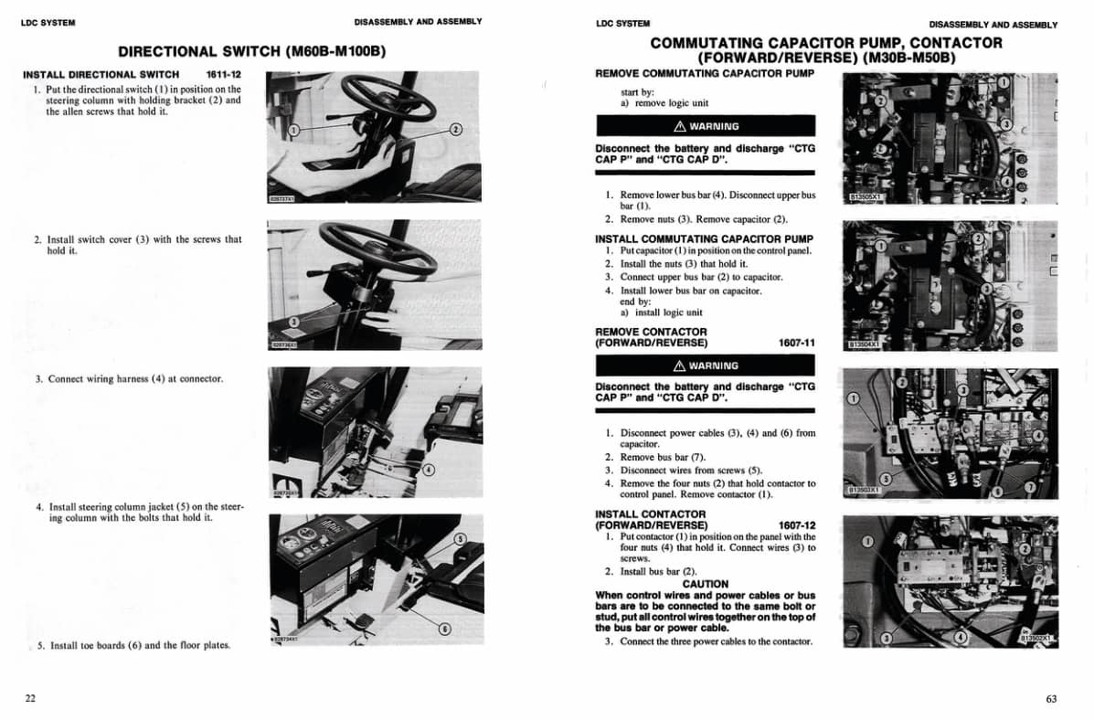 Caterpillar M30B to M100B Lift and Drive Control System (LDC) Disassembly and Assembly SENB8163-2