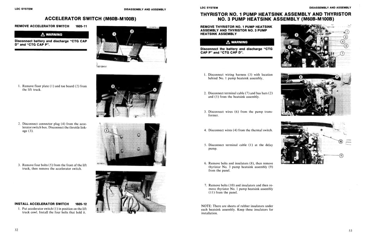 Caterpillar M30B to M100B Lift and Drive Control System (LDC) Disassembly and Assembly SENB8163-4