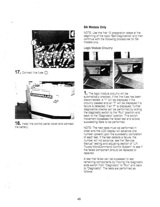 Caterpillar M40D SA, M50D SA, MC60D SA, F40D SA, F50D SA, F60D SA Lift Trucks Operation and Maintenance Manual SEBU6009-04 2 Caterpillar M40D SA, M50D SA, MC60D SA, F40D SA, F50D SA, F60D SA Lift Trucks Operation and Maintenance Manual SEBU6009-04-2