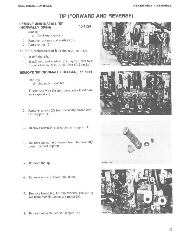 Caterpillar M60 to M100 Electrical Controls Disassembly and Assembly SENB8013-3