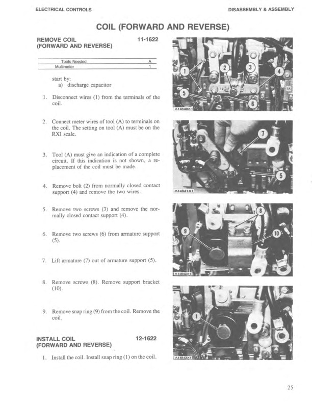 Caterpillar M60 to M100 Electrical Controls Disassembly and Assembly SENB8013-4