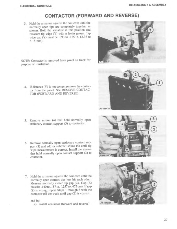 Caterpillar M60 to M100 Electrical Controls Disassembly and Assembly SENB8013-5