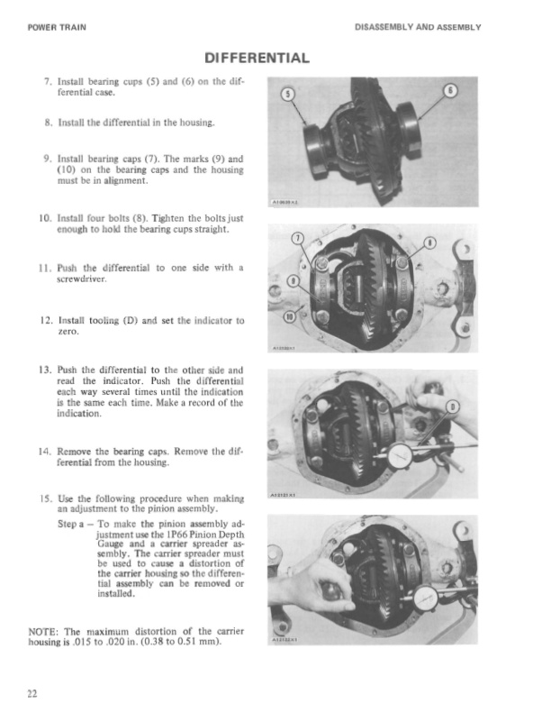 Caterpillar M60 to M100 Power Train Disassembly and Assembly SENB8001 4 Caterpillar M60 to M100 Power Train Disassembly and Assembly SENB8001-4