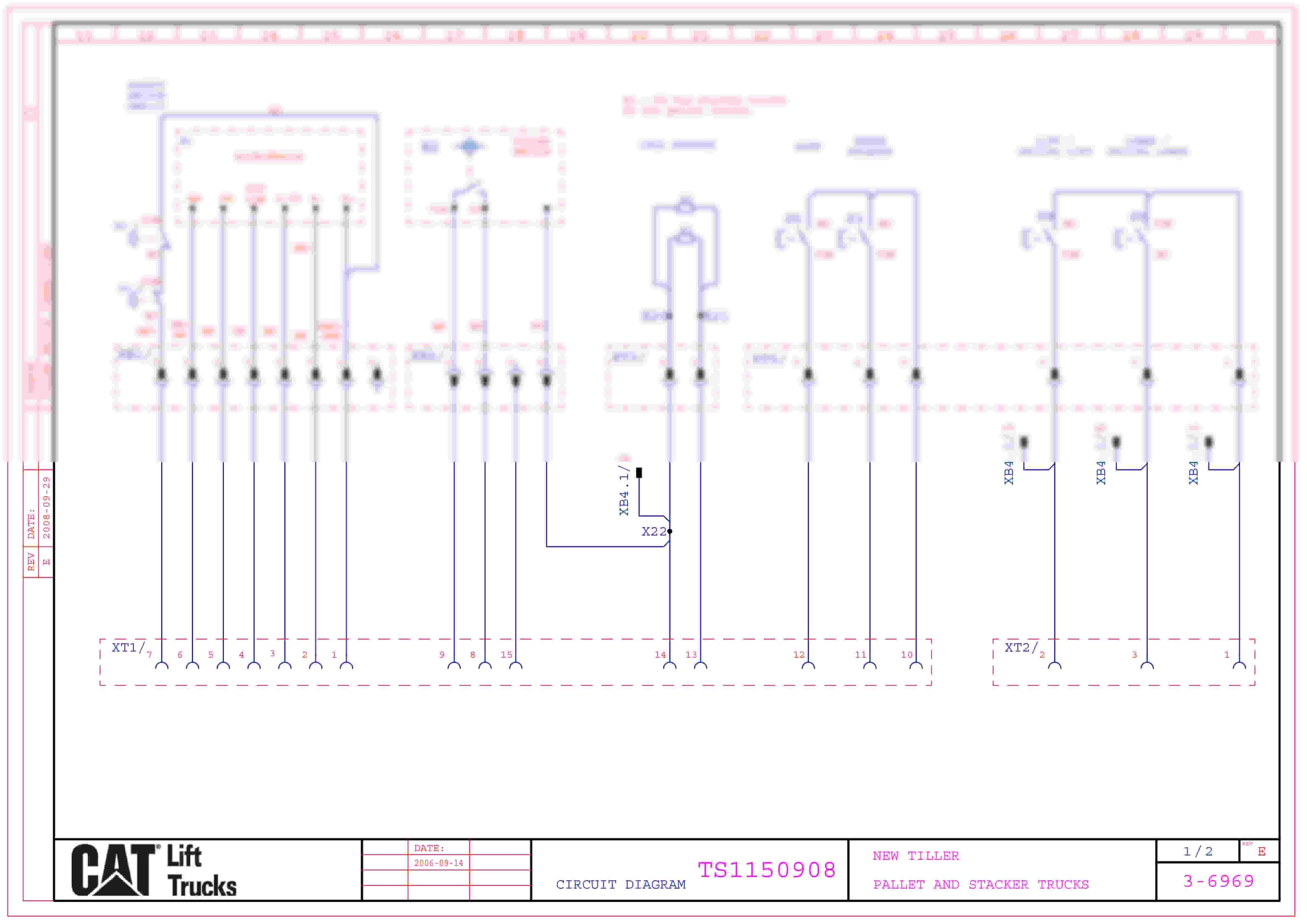 Caterpillar New Tiller Pallet and Stacker Trucks Electrical Diagrams TS1150908 1 Caterpillar New Tiller Pallet and Stacker Trucks Electrical Diagrams TS1150908