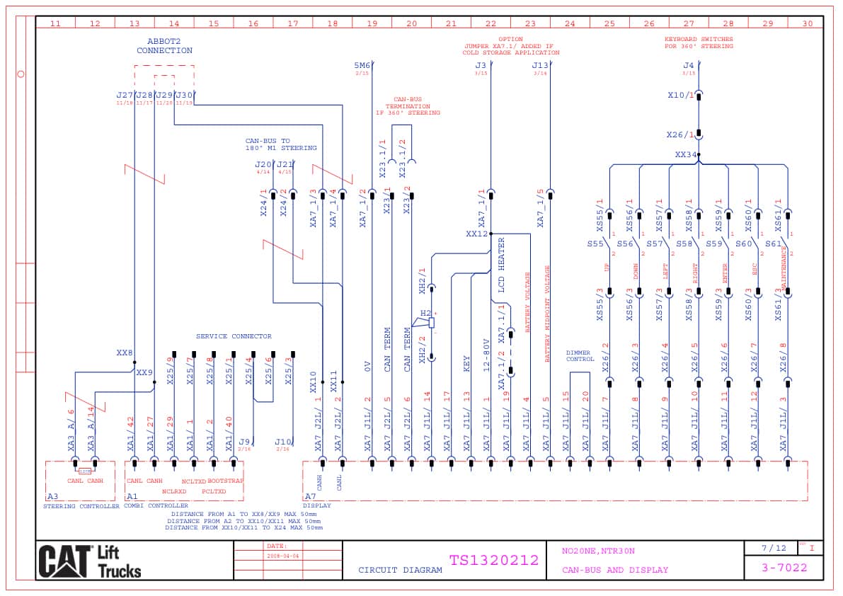 Caterpillar NO20NE, NTR30N Electrical Diagrams TS1320212 2 Caterpillar NO20NE, NTR30N Electrical Diagrams TS1320212 - Image 2