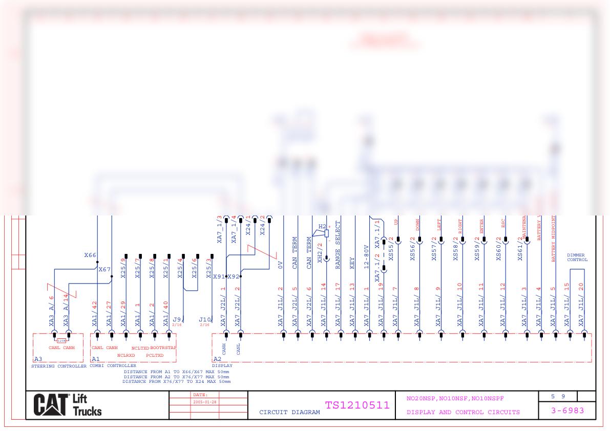 Caterpillar NO20NSP, NO10NSF, NO10NSPF Electrical Diagrams TS1210511 2 Caterpillar NO20NSP, NO10NSF, NO10NSPF Electrical Diagrams TS1210511 - Image 2