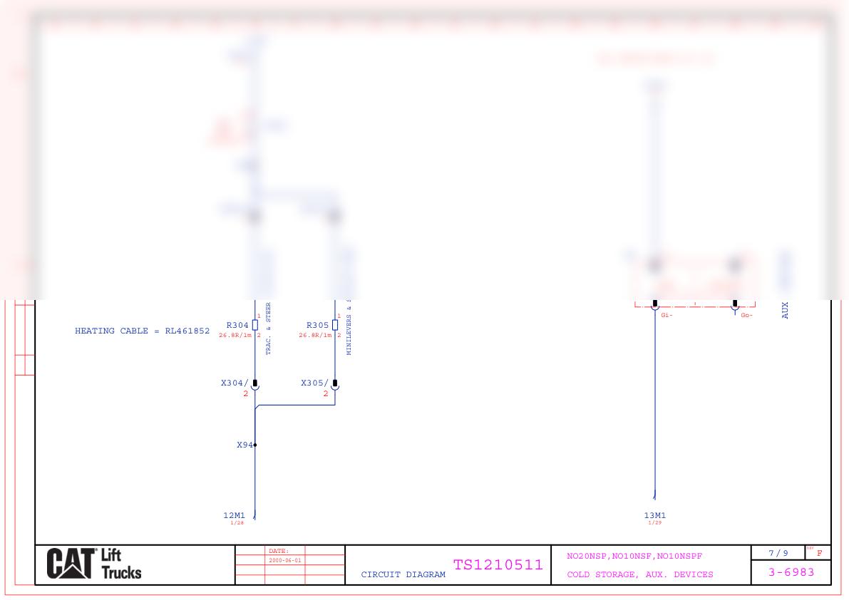 Caterpillar NO20NSP, NO10NSF, NO10NSPF Electrical Diagrams TS1210511 3 Caterpillar NO20NSP, NO10NSF, NO10NSPF Electrical Diagrams TS1210511 - Image 3