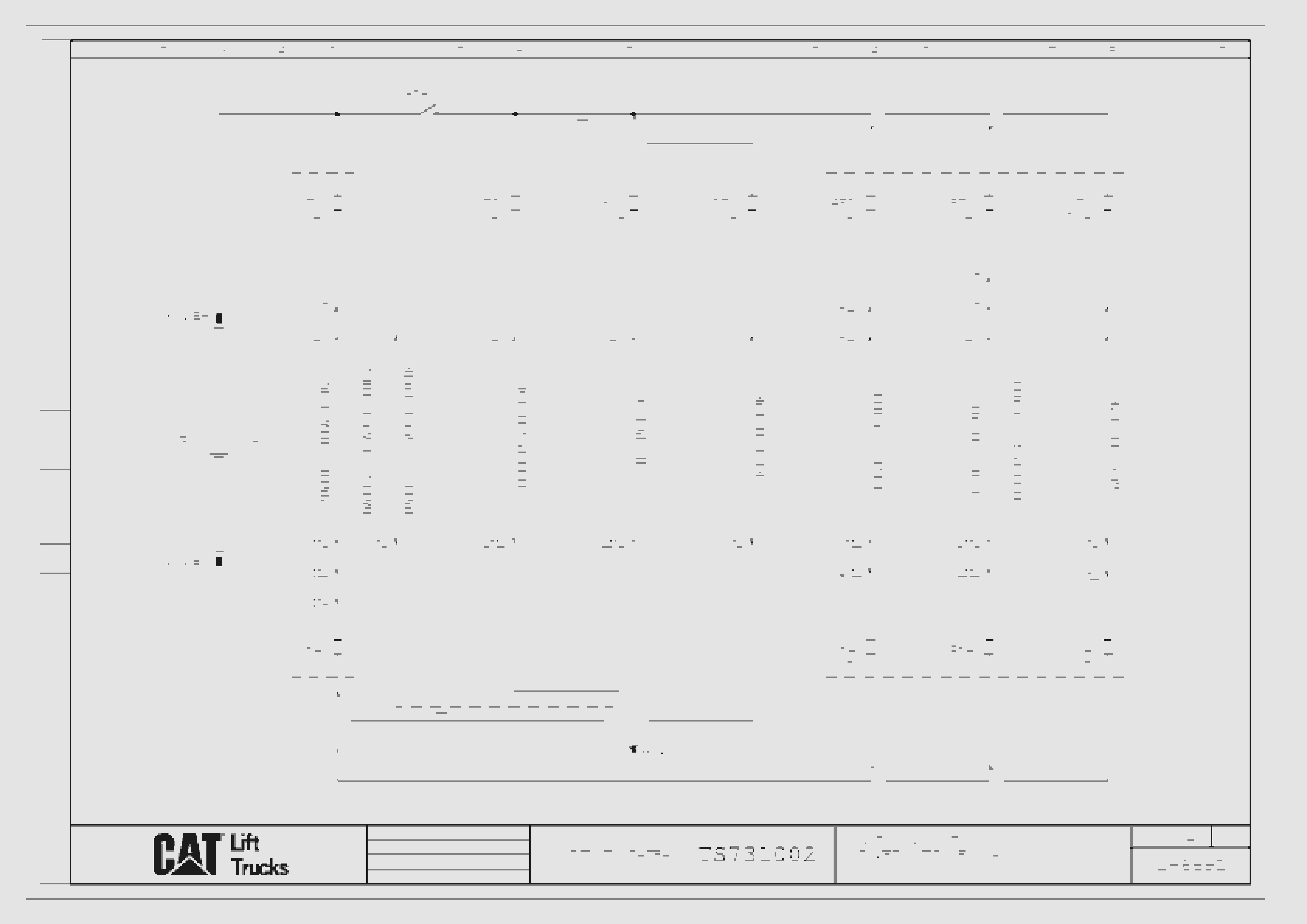 Caterpillar NO20S, NO10SF Electrical Diagrams TS731002