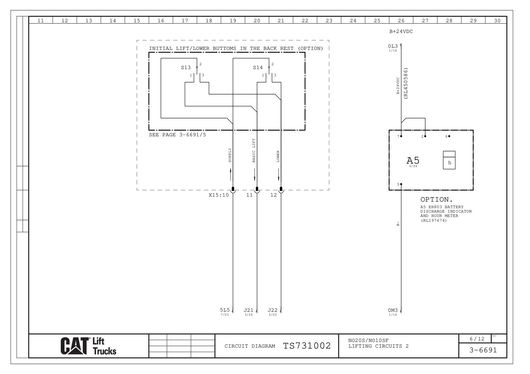 Caterpillar NO20S, NO10SF Electrical Diagrams TS731002 2 Caterpillar NO20S, NO10SF Electrical Diagrams TS731002 - Image 2