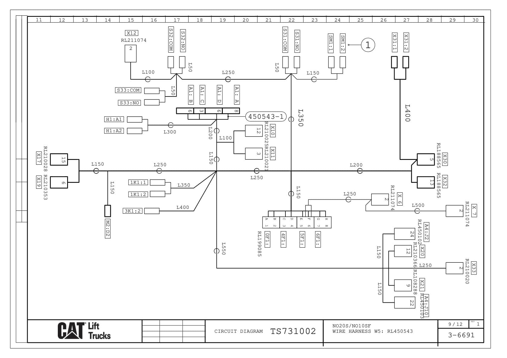 Caterpillar NO20S, NO10SF Electrical Diagrams TS731002 3 Caterpillar NO20S, NO10SF Electrical Diagrams TS731002 - Image 3