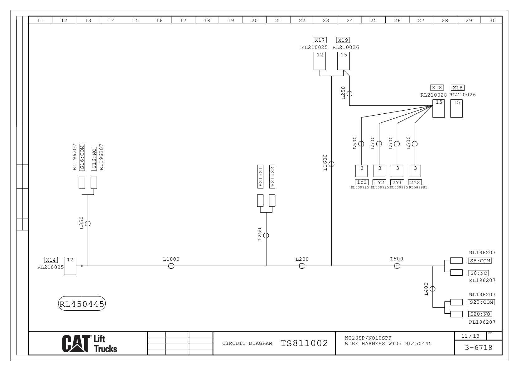 Caterpillar NO20SP, NO10SPF Electrical Diagrams TS811002 5 Caterpillar NO20SP, NO10SPF Electrical Diagrams TS811002 - Image 5