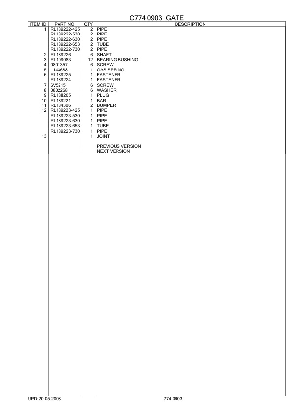 Caterpillar NO800H Parts Manual 5 Caterpillar NO800H Parts Manual-5