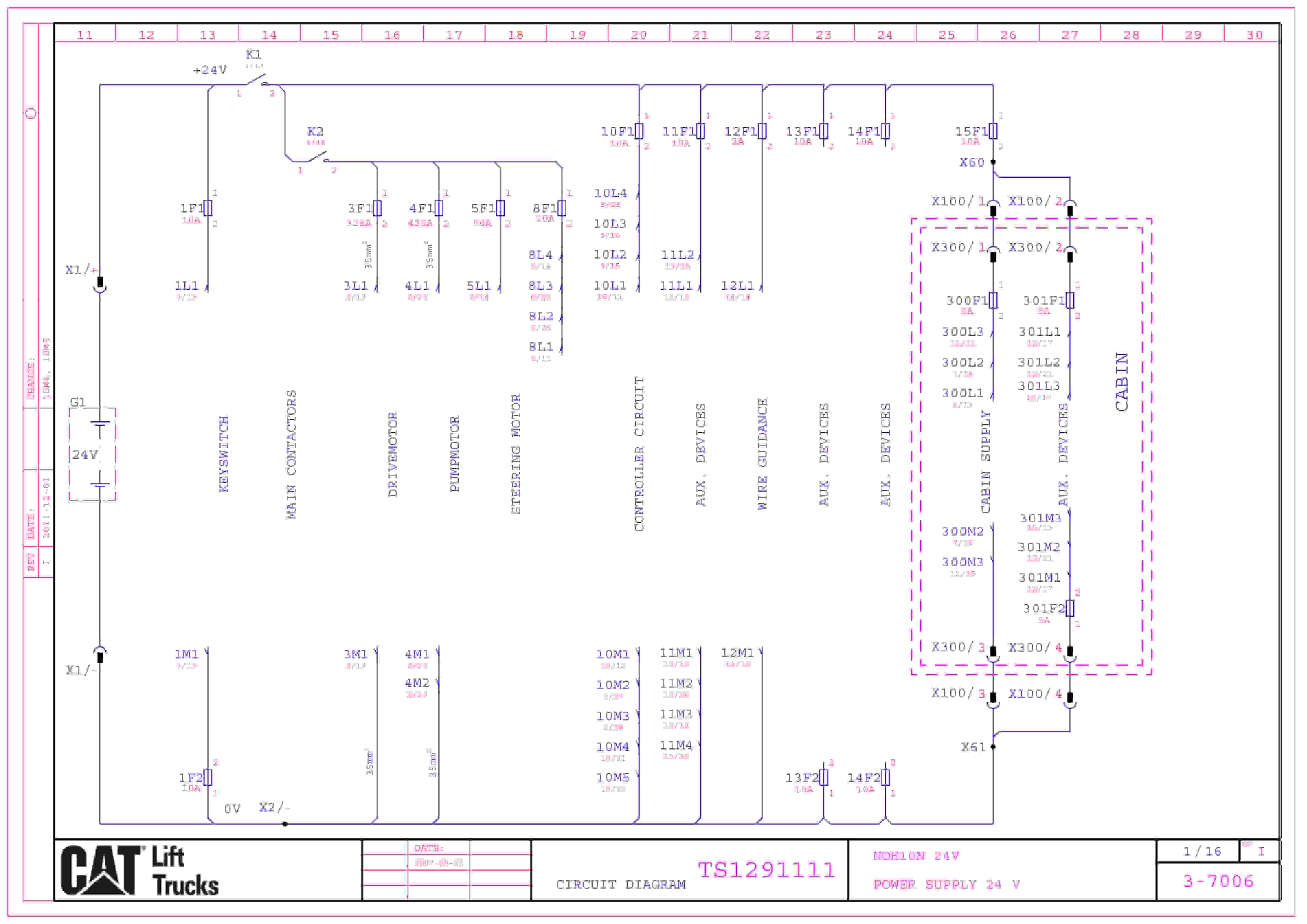 Caterpillar NOH10N 24V Electrical Diagrams TS1291111
