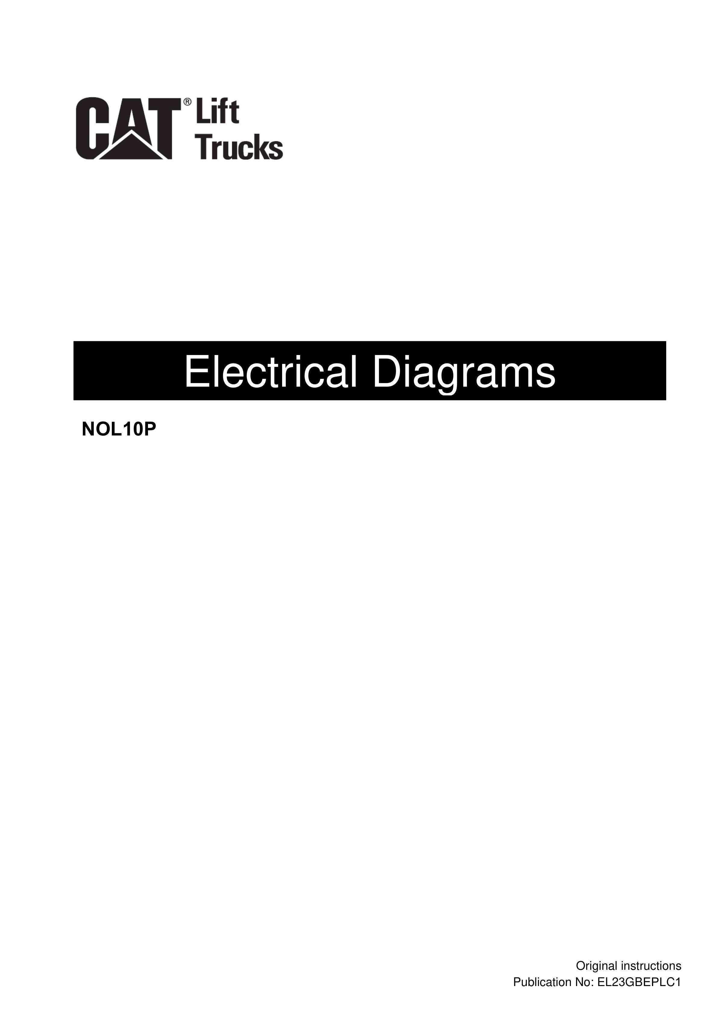 Caterpillar NOL10P Electrical Diagrams EL23GBEPLC1