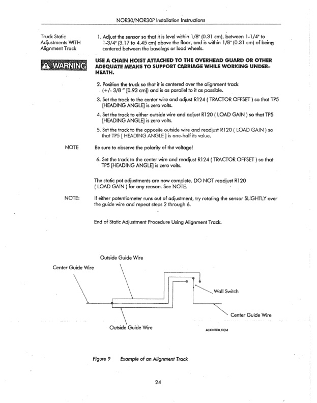 Caterpillar NOR30, NOR30P Orderpickers Installation Instructions Service Manual SENB8532-4