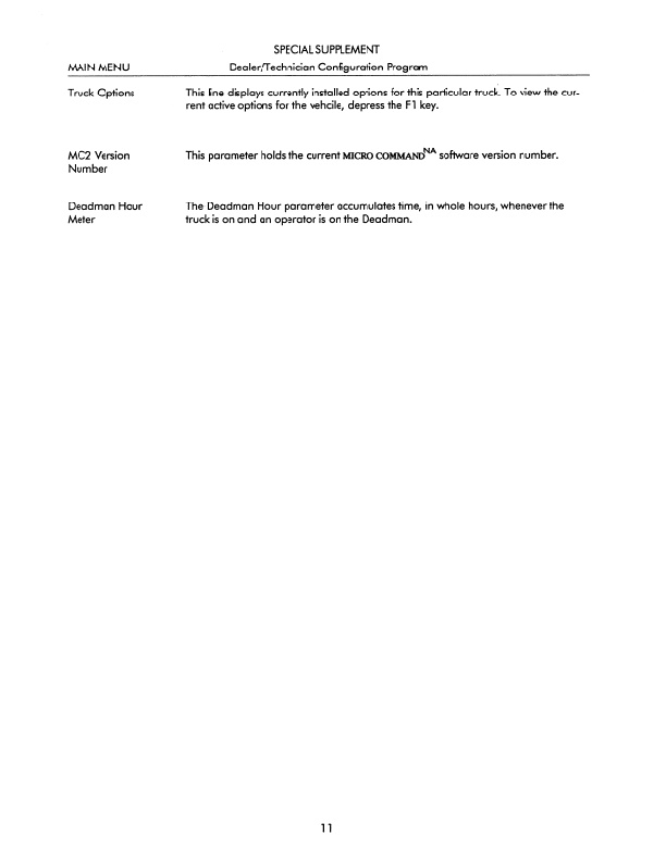 Caterpillar NOR30, NOR30P Orderpickers - NRR30 to NSR40 Reach Trucks User Instructions Service Manual SENB8544-2