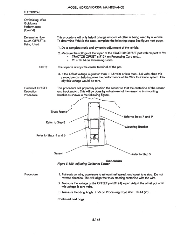 Caterpillar NOR30, NOR30P Orderpickers Service Manual SENB8545-2