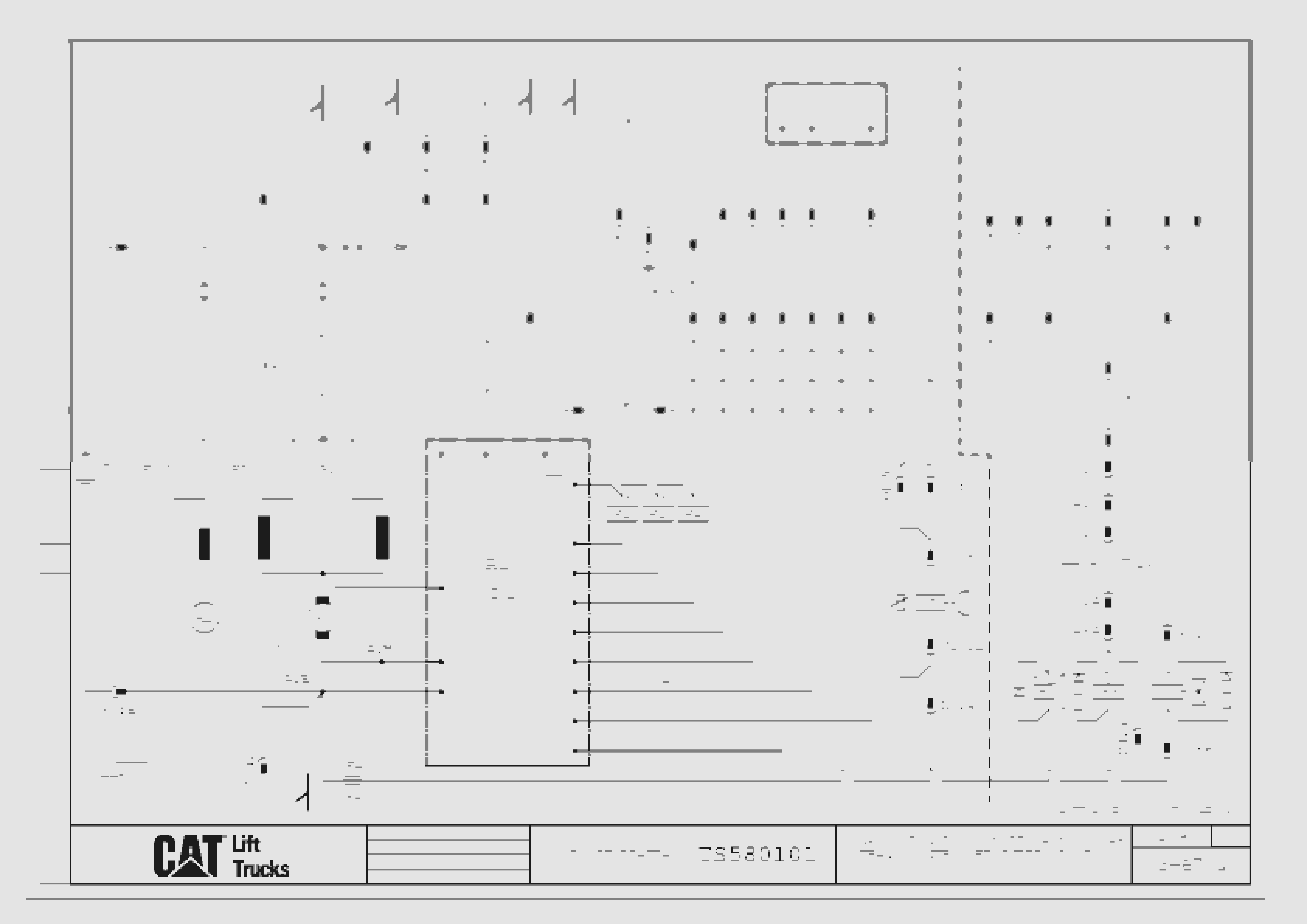 Caterpillar NP2000R, NS1200R, NS1500R, NS2000R Electrical Diagrams TS580101