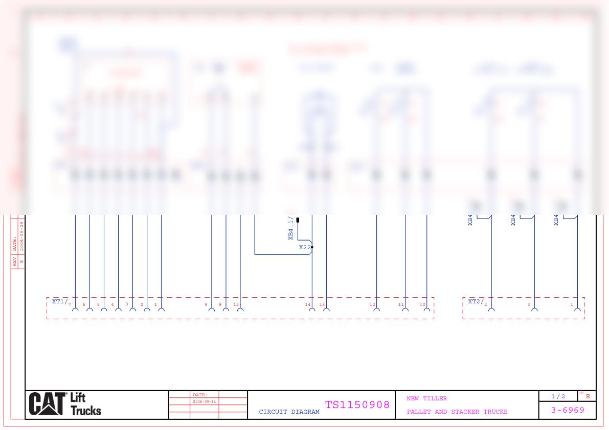 Caterpillar NPP13M, NPP16M, NPP20M, NPP20MR Electrical Diagrams TS1220909-3