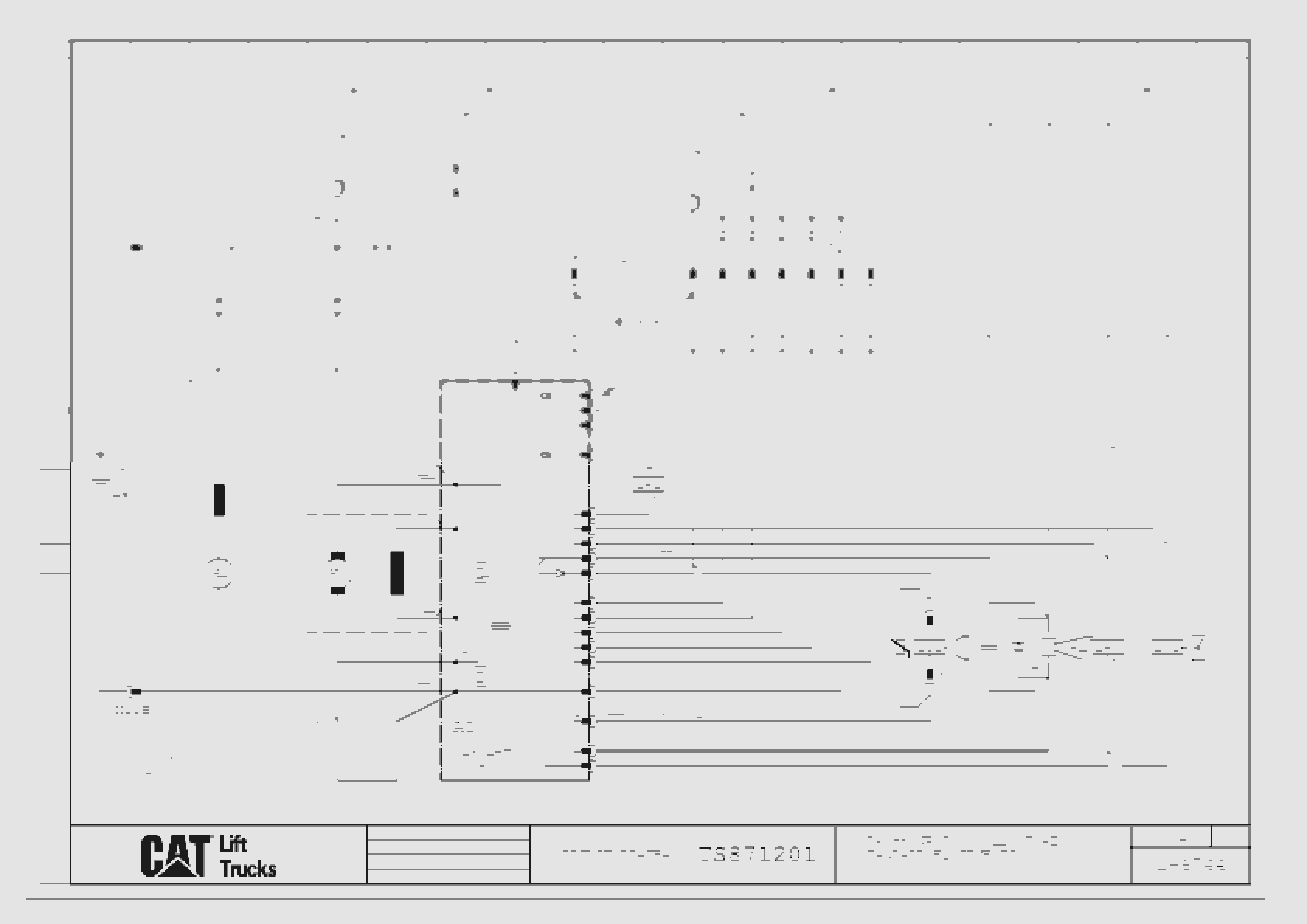Caterpillar NPP16K, NPP20K Cold Store Electrical Diagrams TS871201 1 Caterpillar NPP16K, NPP20K Cold Store Electrical Diagrams TS871201