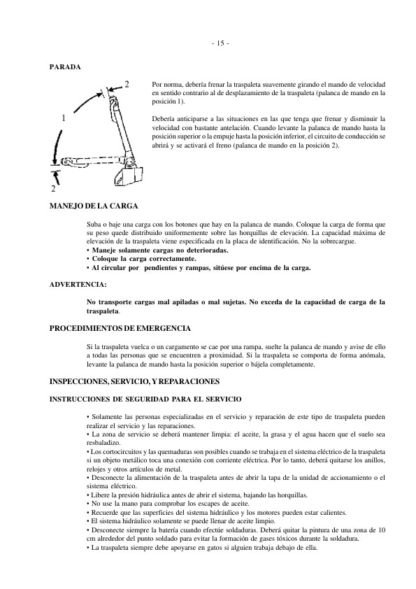Caterpillar NPP16K, NPP20K Operation and Maintenance Manual WHOMM0009 DE-4