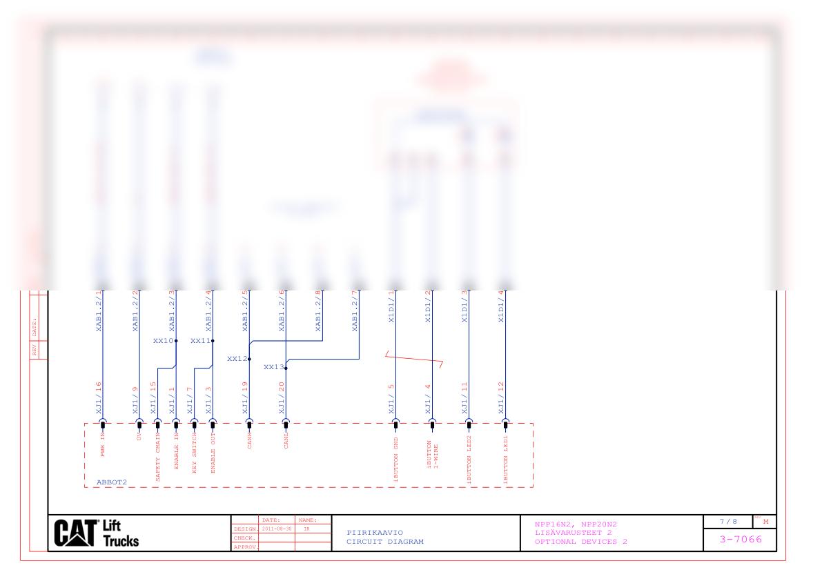 Caterpillar NPP16N2, NPP20N2 Electrical Diagrams TS1340000-M-4