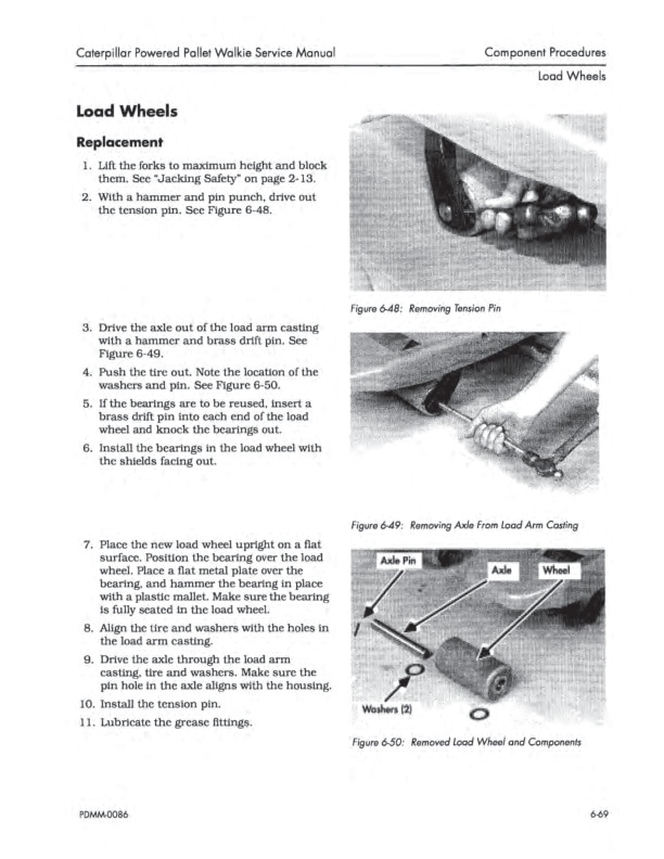 Caterpillar NPP40 4.000LB Powered Pallet Walkie Service Manual SENB8549-01-5