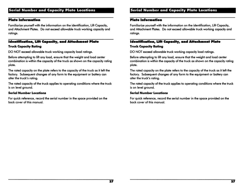 Caterpillar NPP60, NPV60, NPV80, NPC60, NPC80, NDC100 Powered Pallet Walkies Operation and Maintenance Manual SEBU6614-01-2