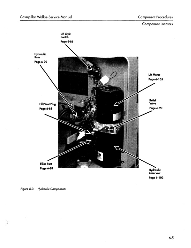 Caterpillar NPP60, NPV60, NPV80, NPC60, NPC80, NDC100 Powered Pallet Walkies Service Manual SENB8554-2