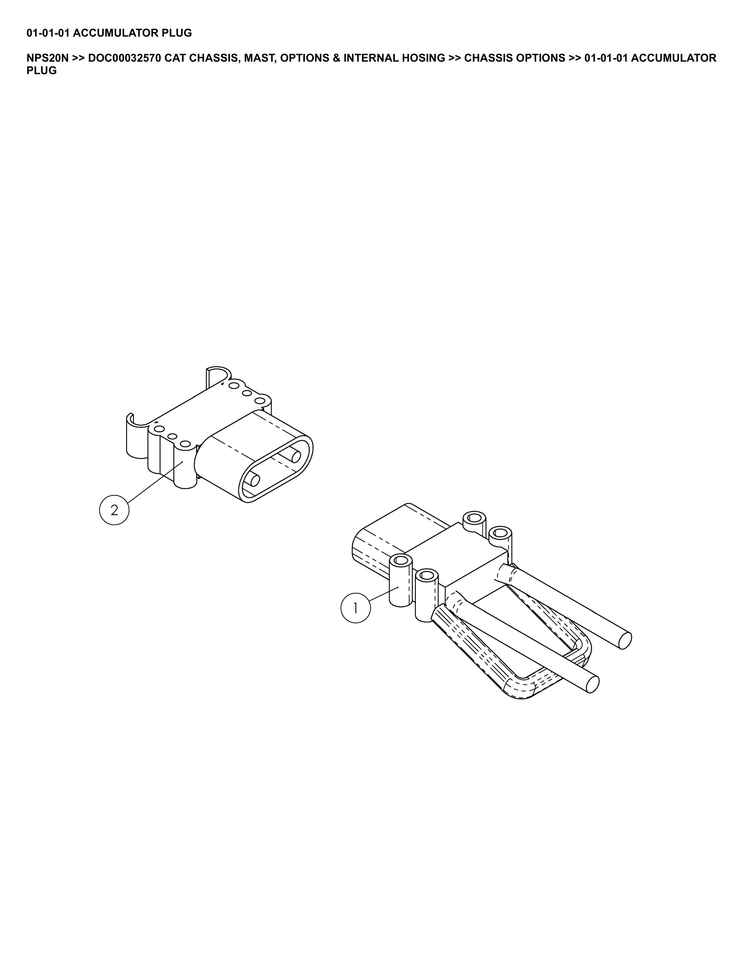 Caterpillar NPS20N Parts Manual DOC00032570