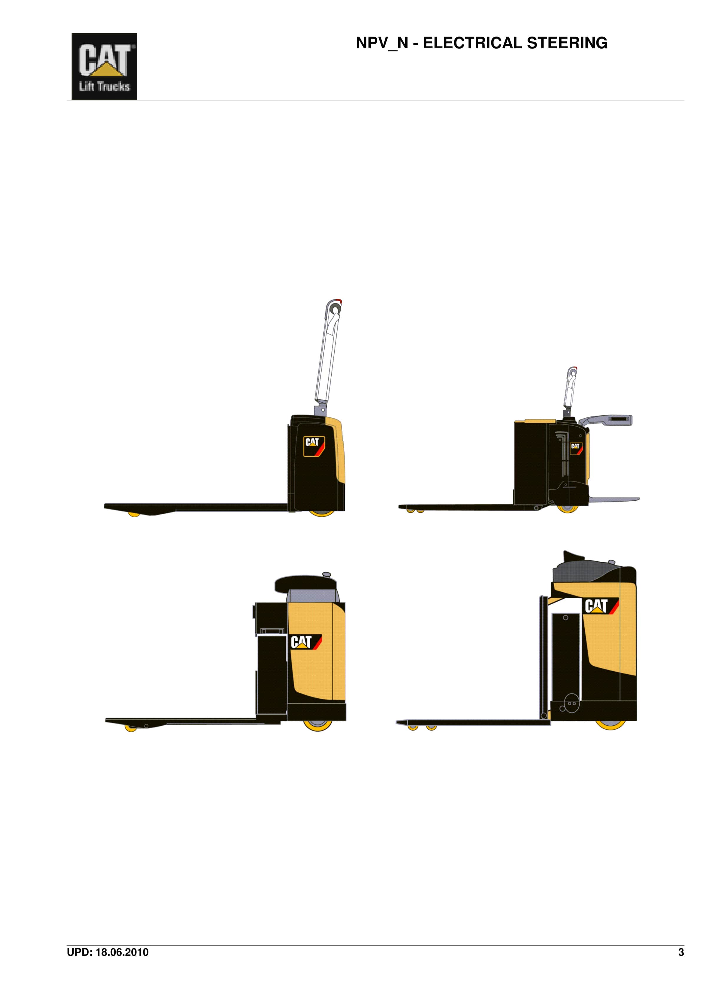 Caterpillar NPV-N - Electrical Steering Parts Manual