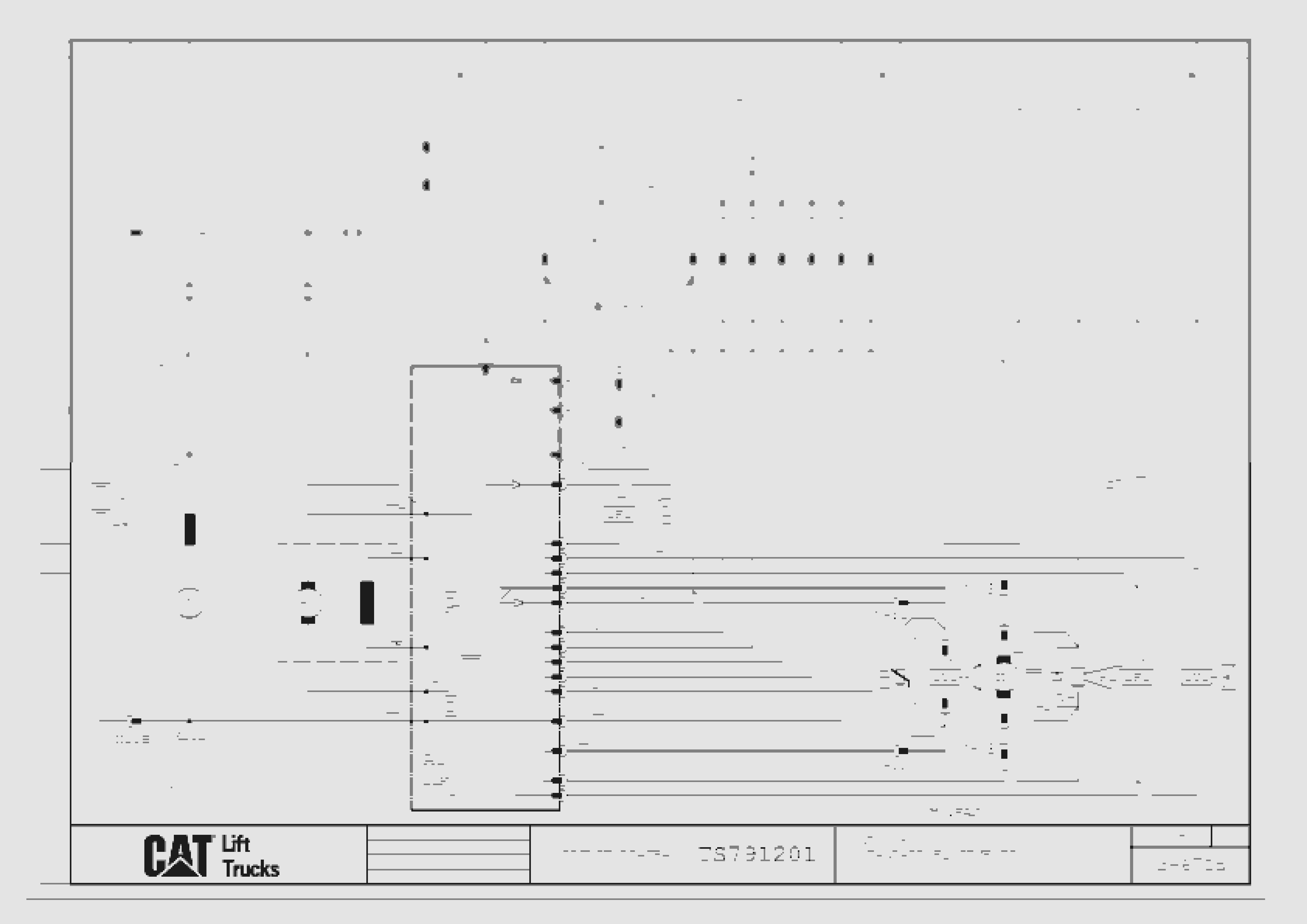 Caterpillar NPV20K Electrical Diagrams TS791201