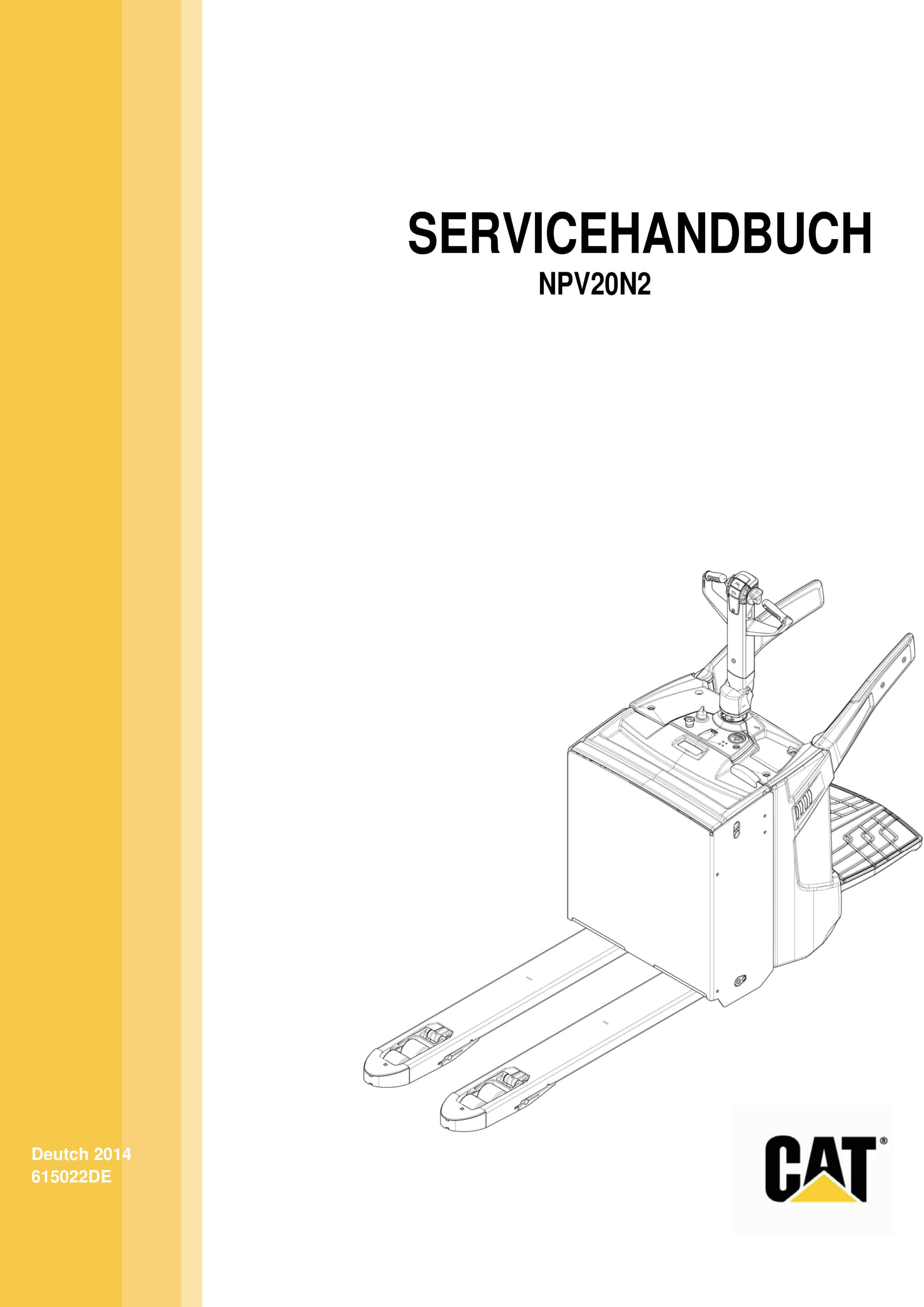 Caterpillar NPV20N2 Service Manual 615022
