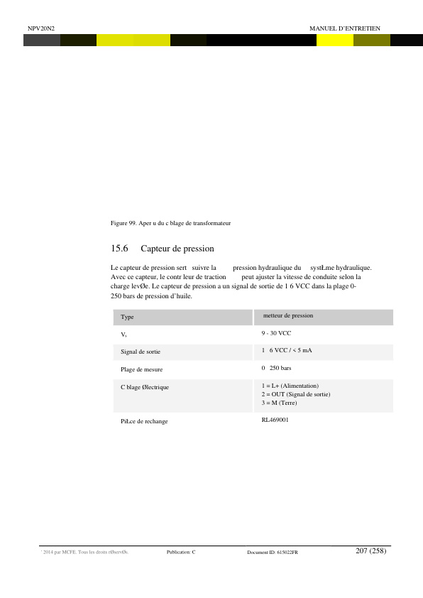 Caterpillar NPV20N2 Service Manual 615022 DE 5 Caterpillar NPV20N2 Service Manual 615022 DE - Image 5