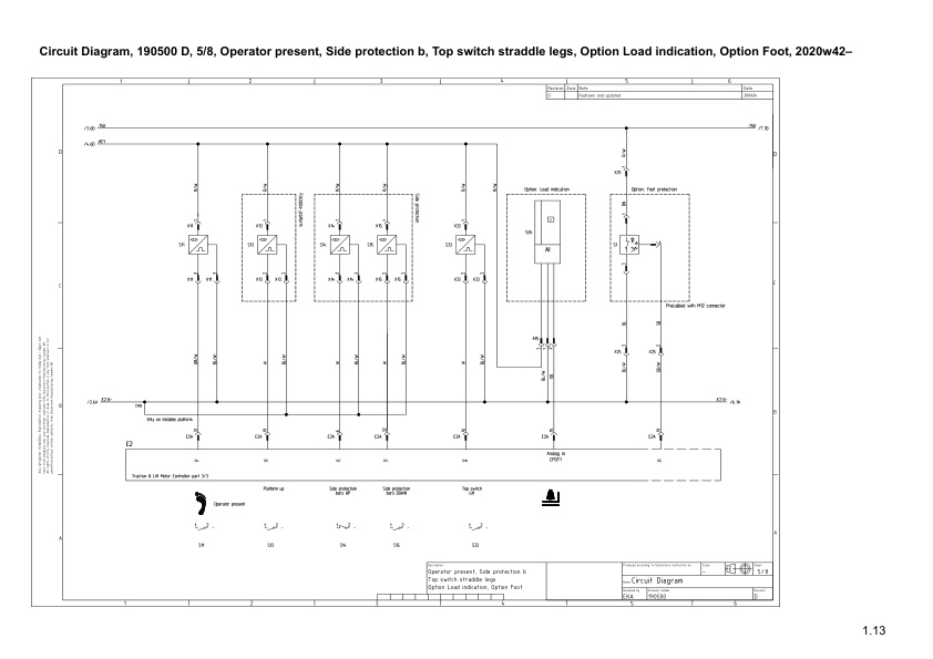 Caterpillar NPV20N3, NPV25N3, NPF20N3R, NPF25N3R, NPF20N3S, NPF25N3S Electrical Diagrams EL20GB1PT0C01-4