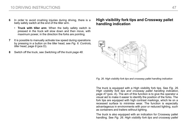 Alternative view of Caterpillar NPV20N3, NPV25N3, NPF20N3R, NPF25N3R, NPF20N3S, NPF25N3S Operation and Maintenance Manual OM24GB1PT0C6