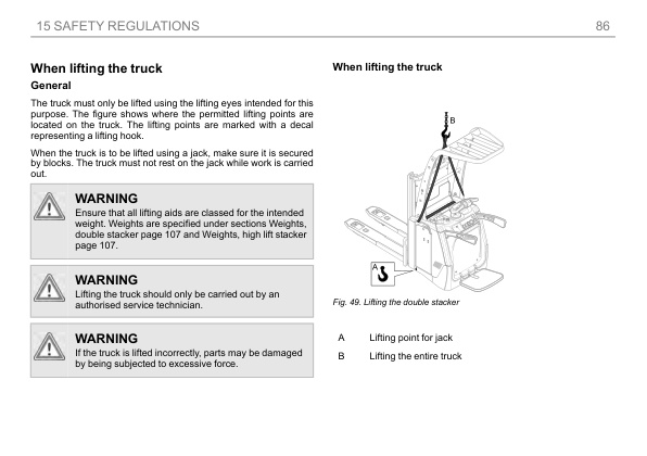 Caterpillar NPV20N3D to NSF16N3SS Operation and Maintenance Manual OM24GB1DHSC7 4 Caterpillar NPV20N3D to NSF16N3SS Operation and Maintenance Manual OM24GB1DHSC7 - Image 4