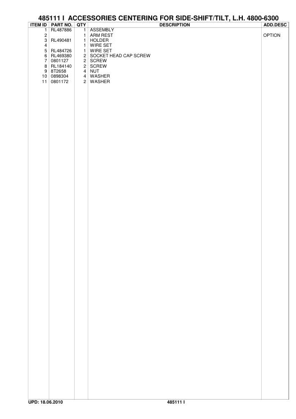 Caterpillar NR-N Options Parts Manual 3 Caterpillar NR-N Options Parts Manual - Image 3