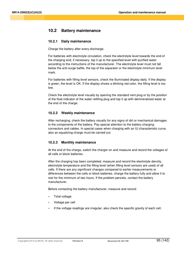 Caterpillar NR14-25N2(S)(C)(H)(X) Operation and Maintenance Manual 621185 3 Caterpillar NR14-25N2(S)(C)(H)(X) Operation and Maintenance Manual 621185 - Image 3