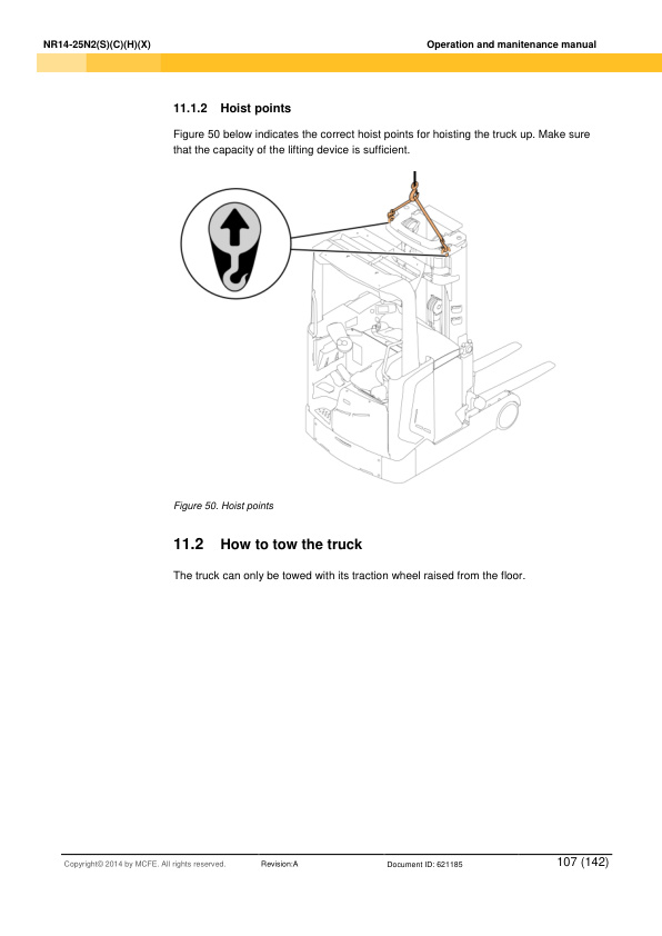 Caterpillar NR14-25N2(S)(C)(H)(X) Operation and Maintenance Manual 621185 4 Caterpillar NR14-25N2(S)(C)(H)(X) Operation and Maintenance Manual 621185 - Image 4