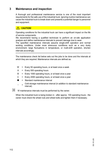 Caterpillar NR15, NR18 Operating and Maintenance Instructions 51423159 5 Caterpillar NR15, NR18 Operating and Maintenance Instructions 51423159-5